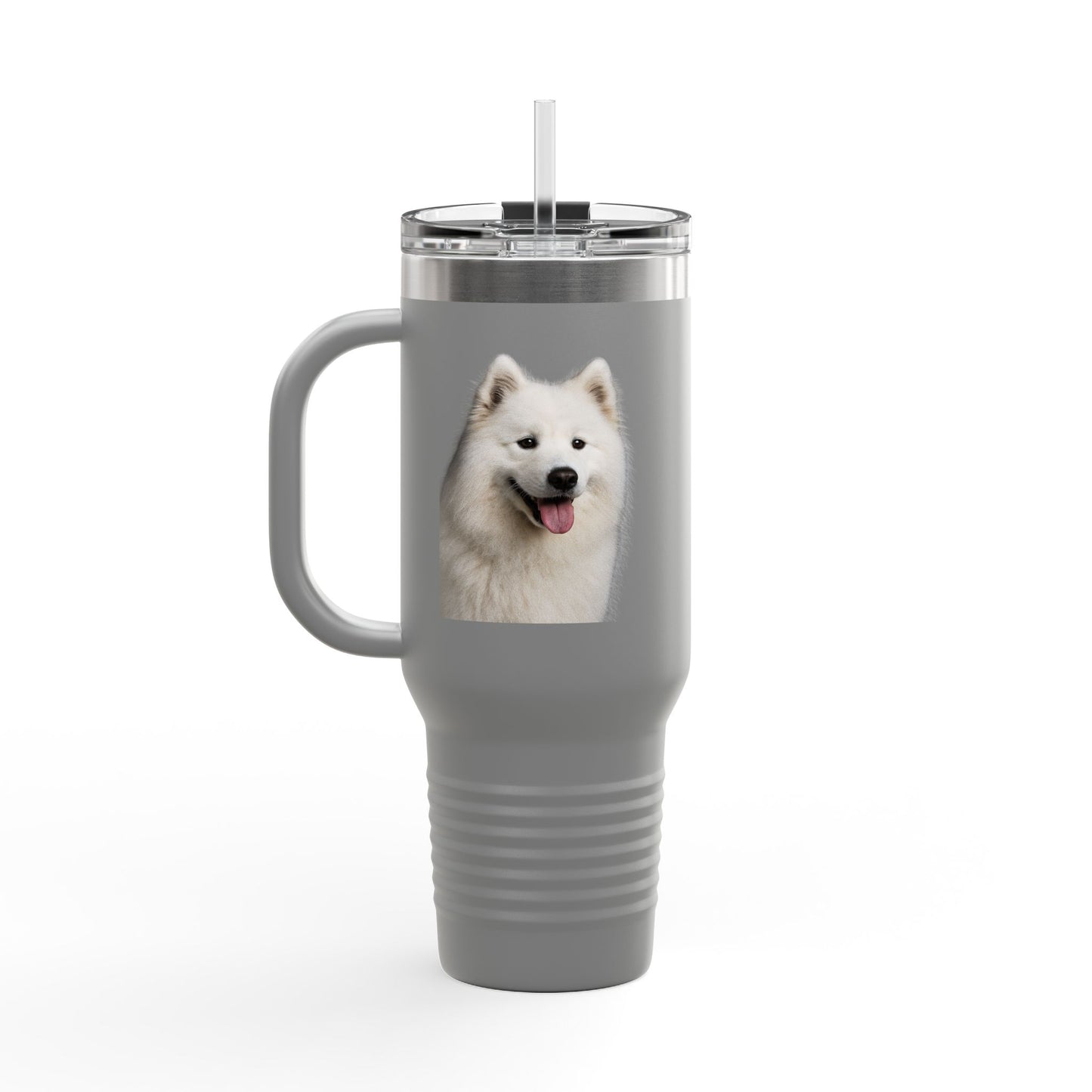 Samoyed Head Insulated Travel Mug