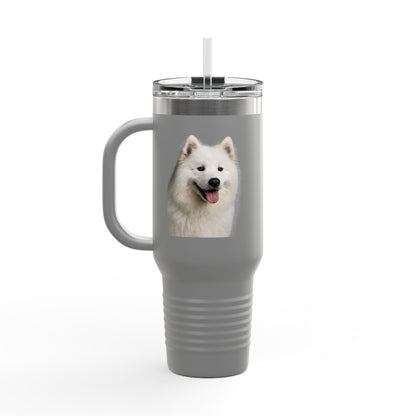 Samoyed Head Insulated Travel Mug