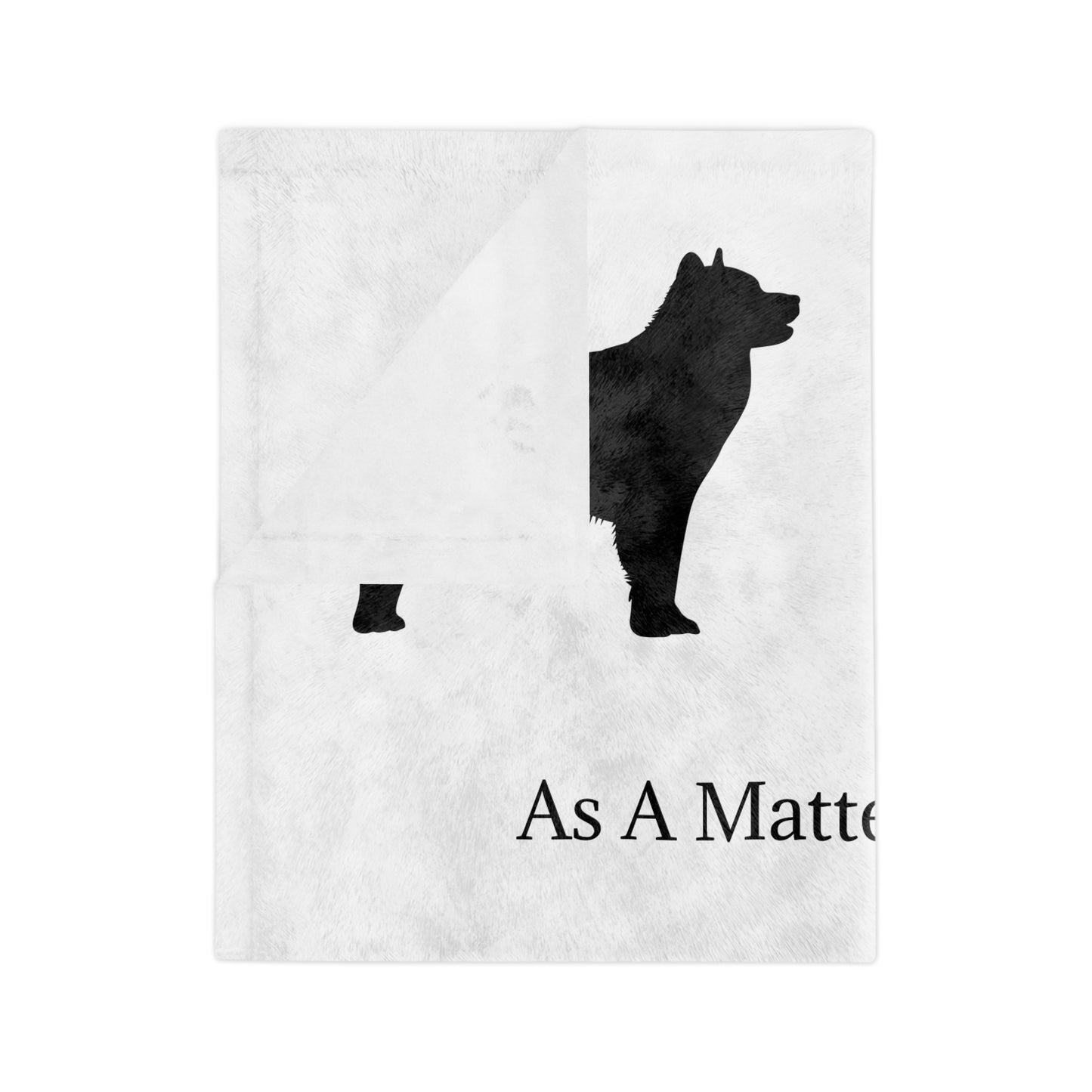 Matter Of Fact Malamute Velveteen Microfiber Blanket