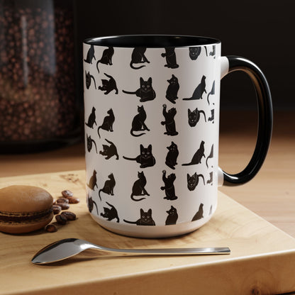 Cats 2-Tone Coffee Mug