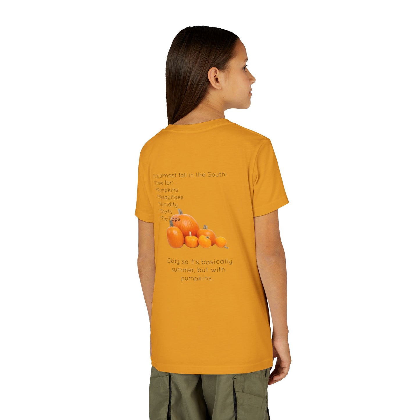 Fall In The South Youth Unisex Short Sleeve Crewneck Tee
