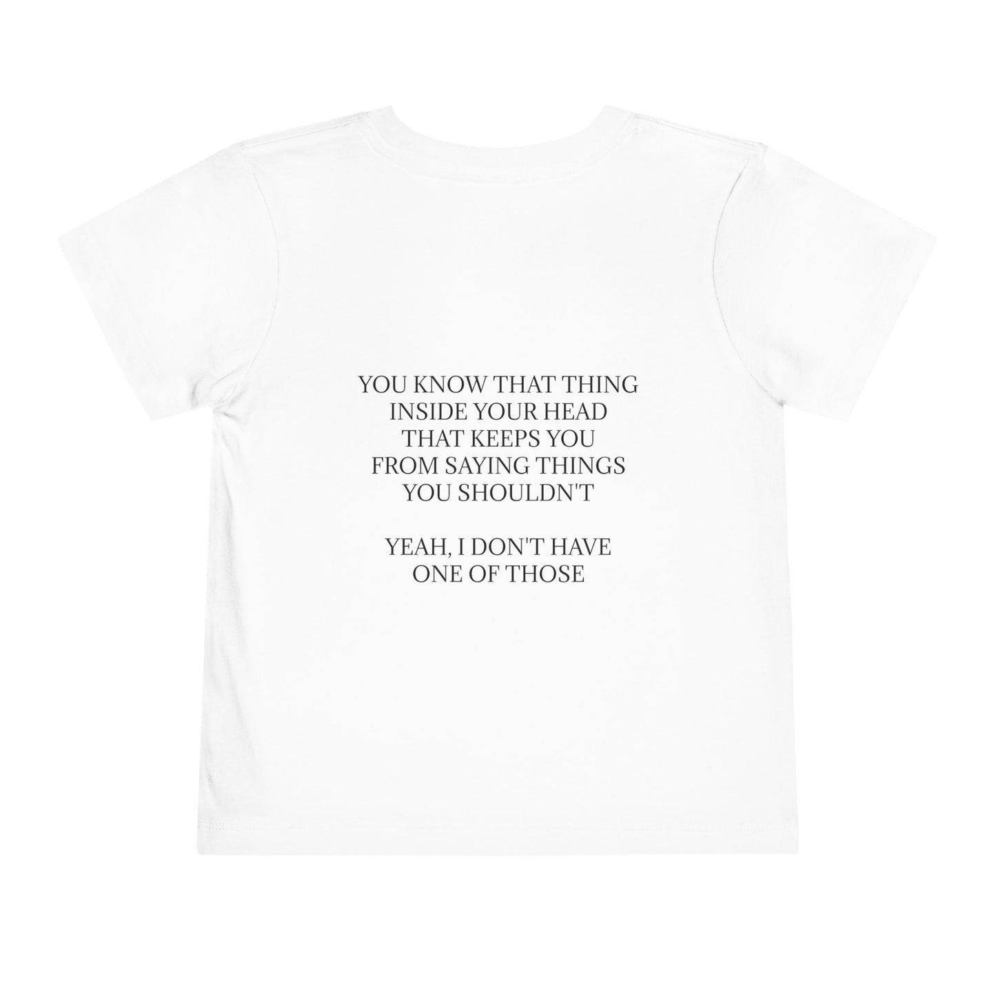 No Filter Toddler Unisex Short Sleeve Crewneck Tee