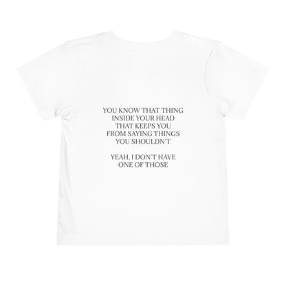 No Filter Toddler Unisex Short Sleeve Crewneck Tee