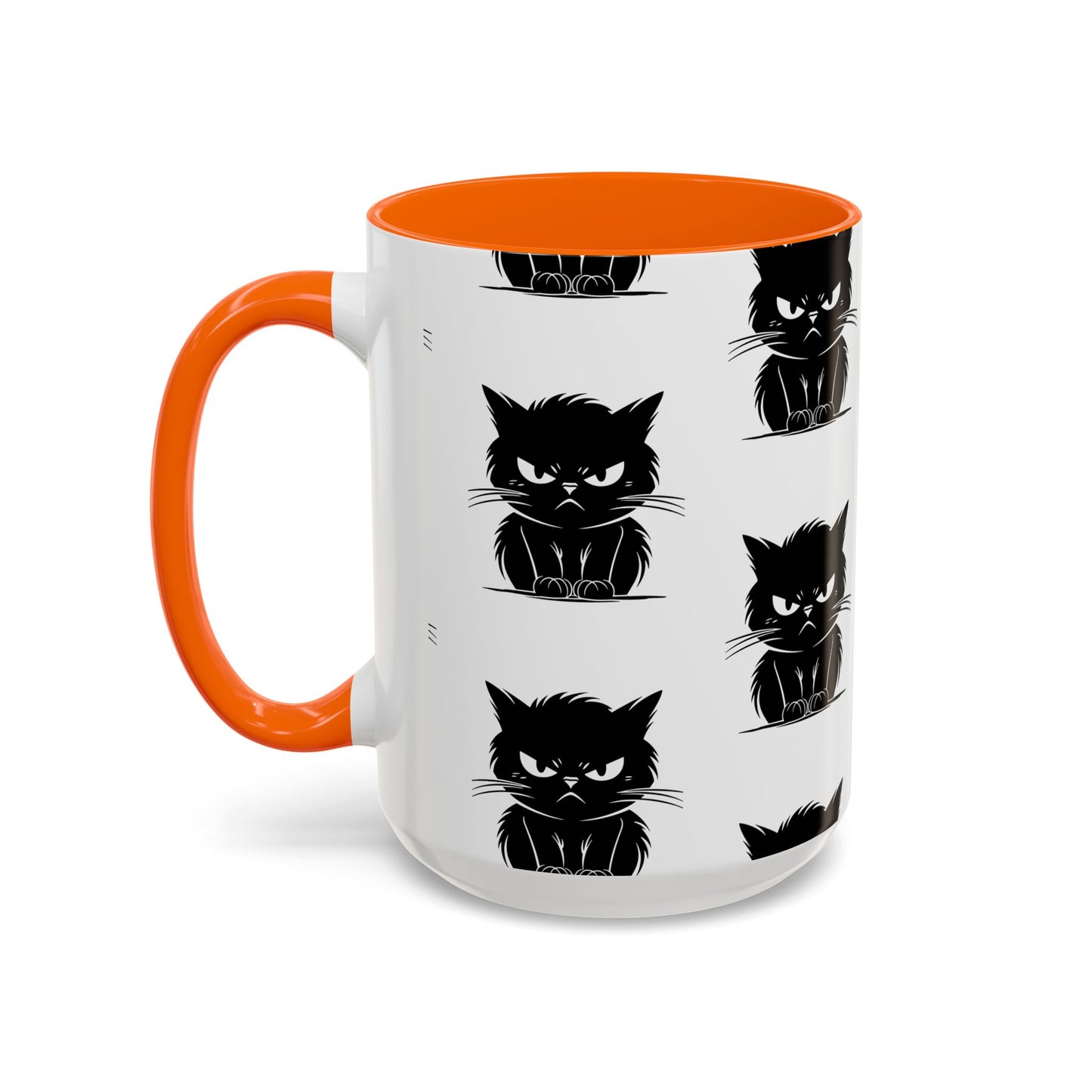 Angry Cat 2-Tone Coffee Mug