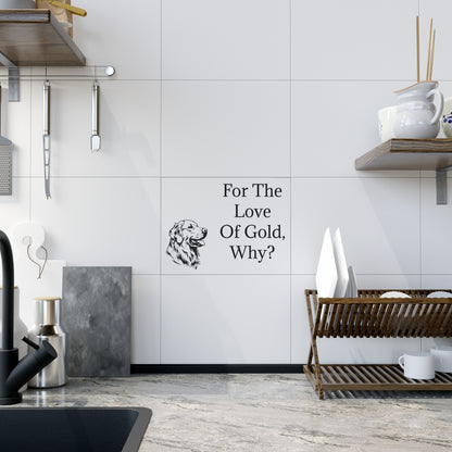 For The Love Of Gold Ceramic Photo Tile