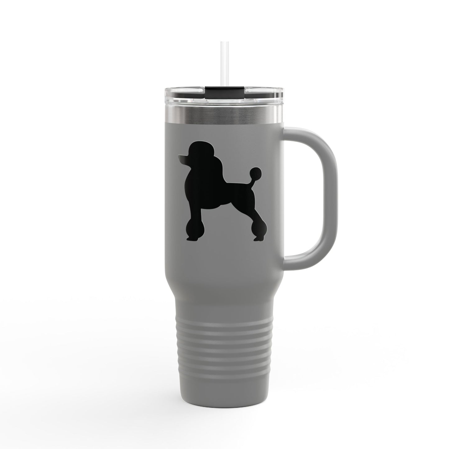 Poodle Silhouette Insulated Travel Mug