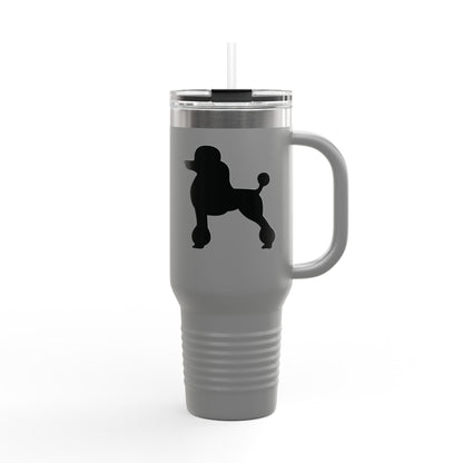 Poodle Silhouette Insulated Travel Mug