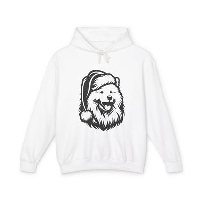Santa Paws Samoyed Unisex Lightweight Hoodie