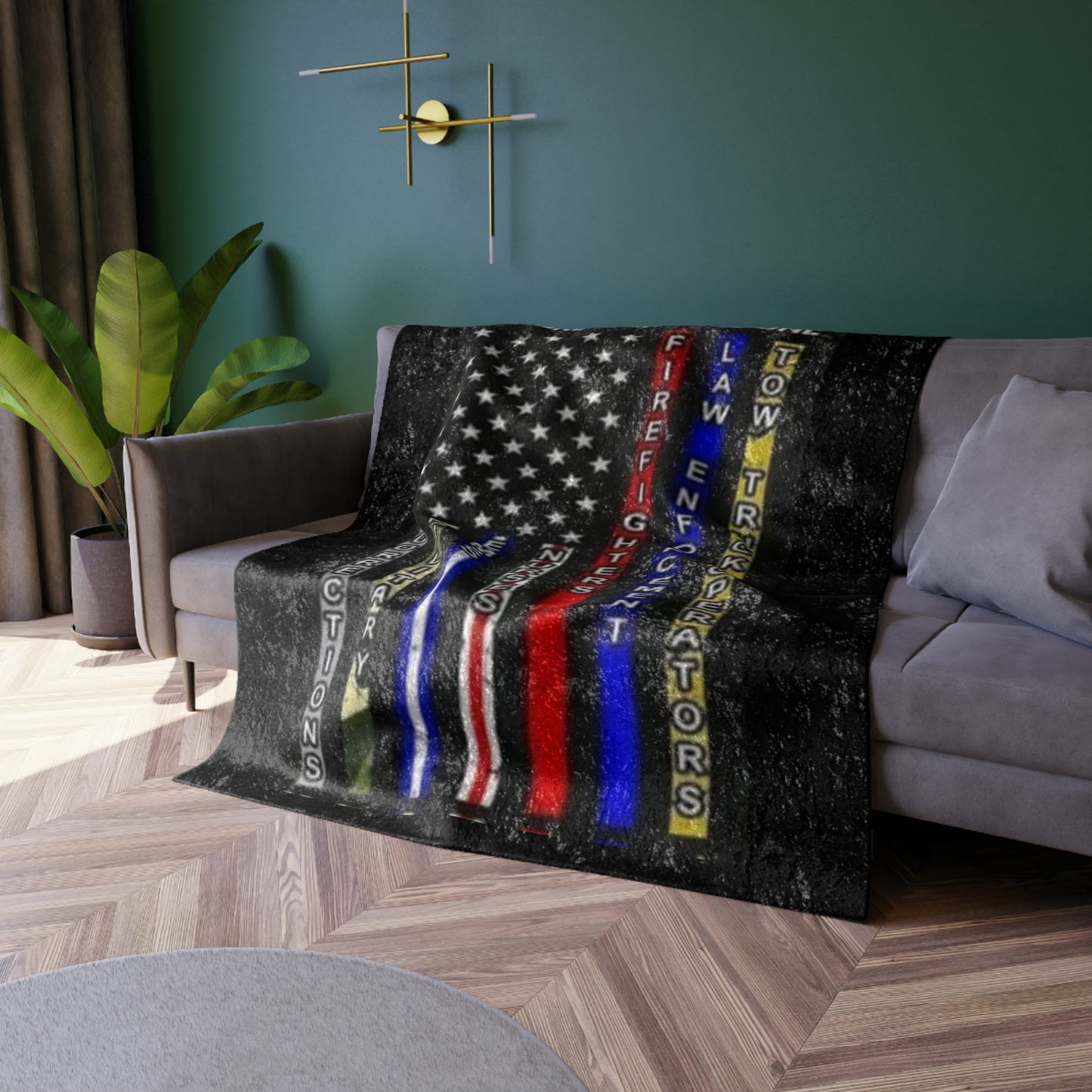 No One Fights Alone Crushed Velvet Blanket