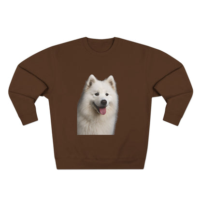 Samoyed Head Unisex Crewneck Sweatshirt