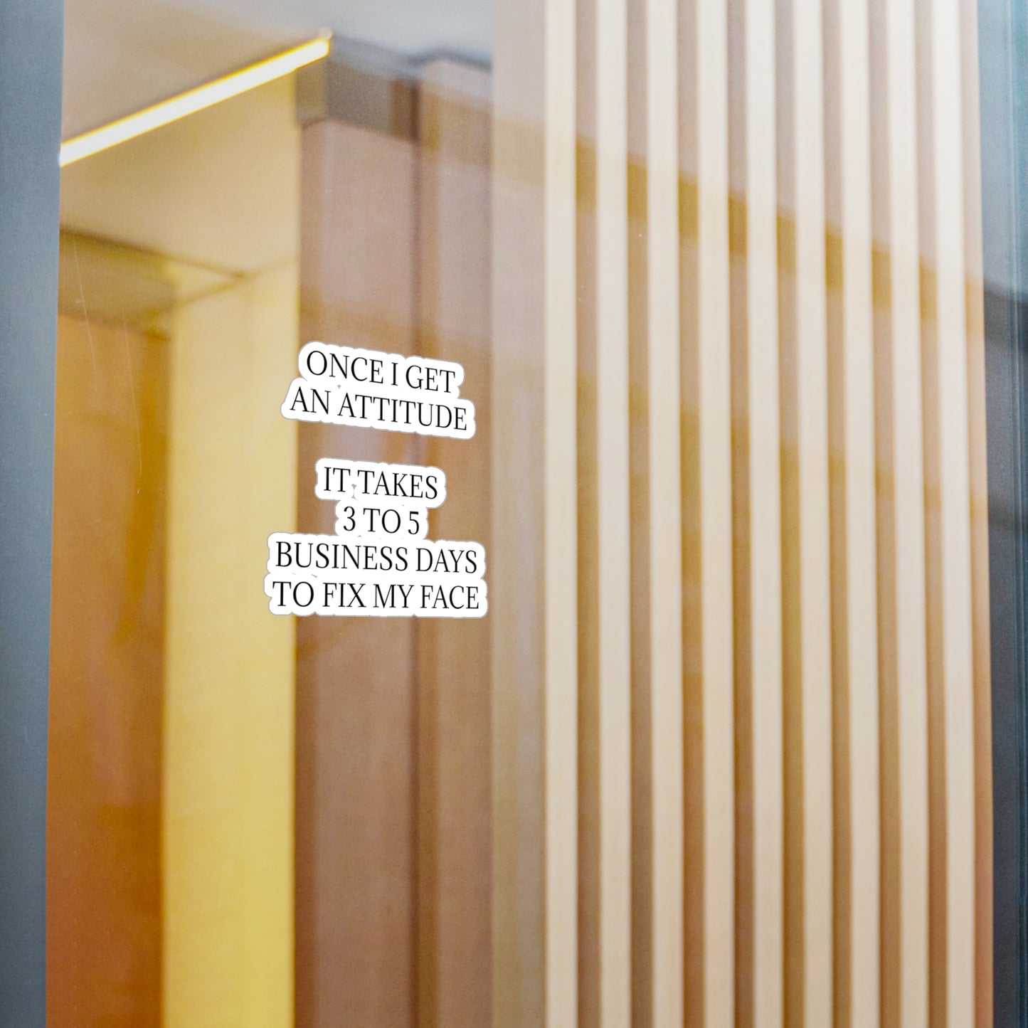 Fix My Face Vinyl Decal