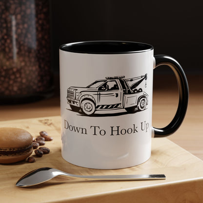 Down To Hook Up 2-Tone Coffee Mug