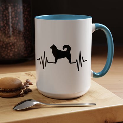 My Heart Beats For Malamutes 2-Tone Coffee Mug
