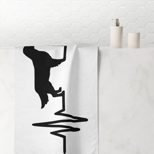 My Heart Beats For Goldens Mink-Cotton  Beach Towel