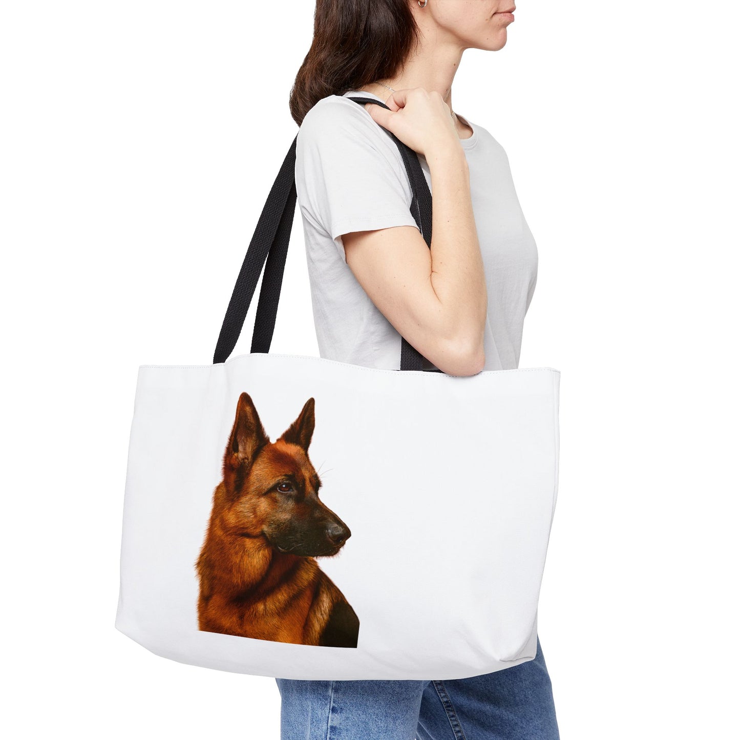 German Shepherd Head Weekender Tote Bag