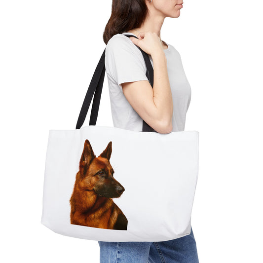 German Shepherd Head Weekender Tote Bag
