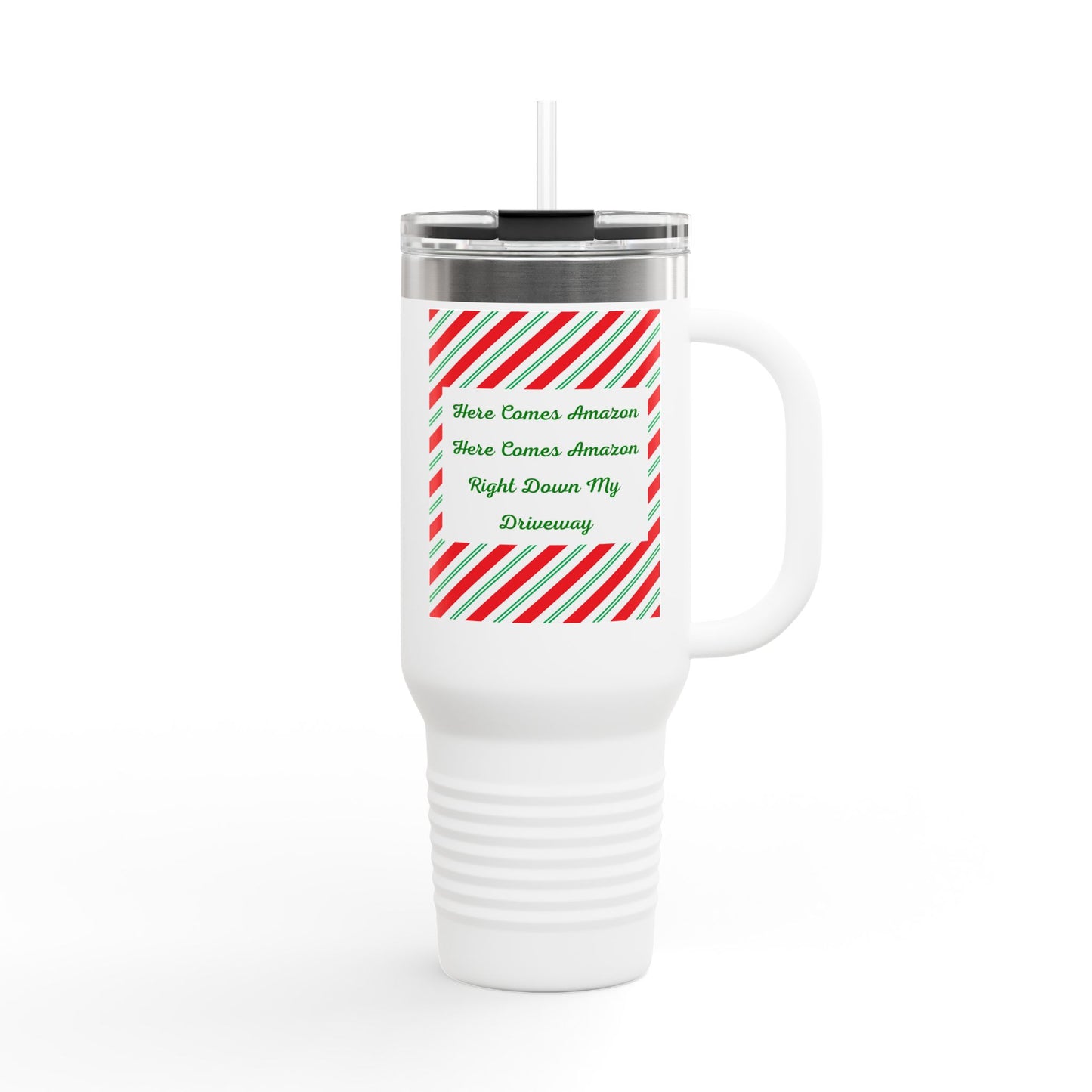 Here Comes Amazon Insulated Travel Mug