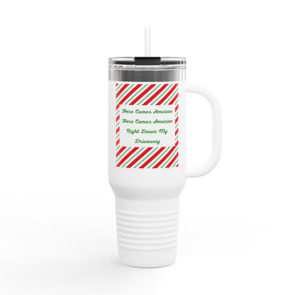 Here Comes Amazon Insulated Travel Mug