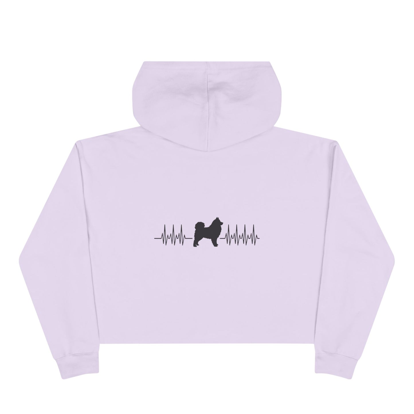 My Heart Beats For Samoyeds Women's Crop Hoodie
