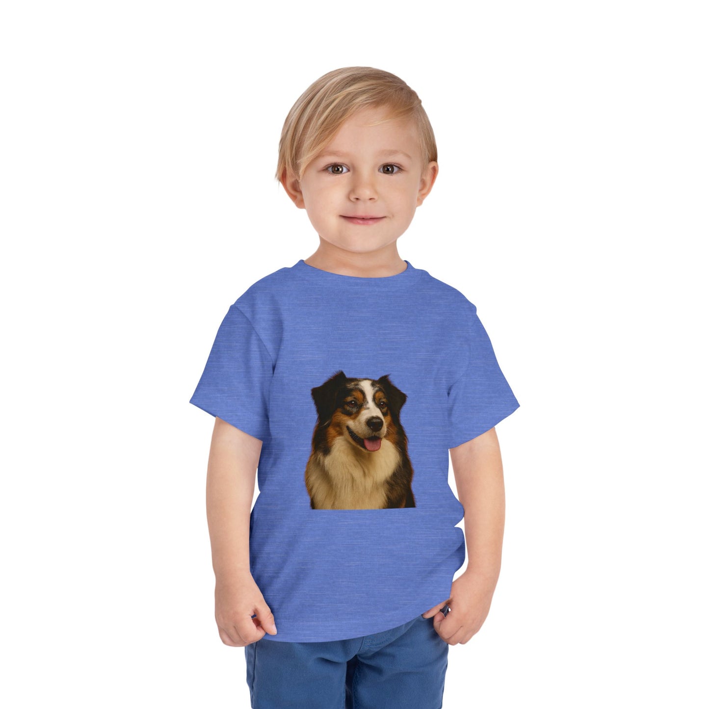Aussie Head Toddler Unisex Short Sleeve Crewneck Tee