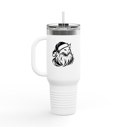 Santa Paws Cat Insulated Travel Mug