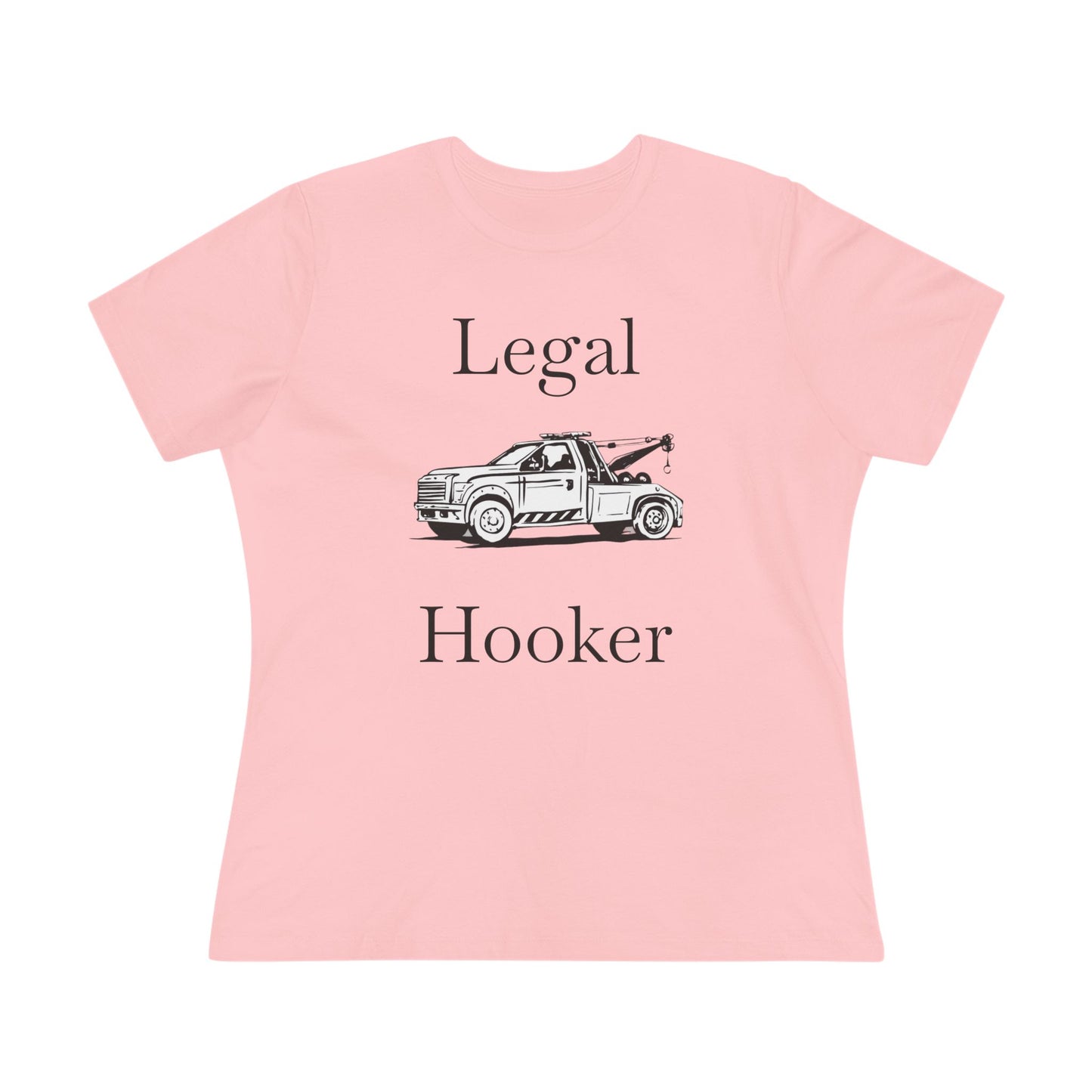 Legal H**ker Wheel Lift Tow Truck Women's Short Sleeve Crewneck Tee