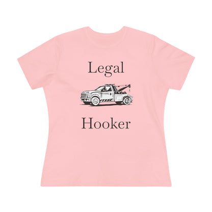 Legal H**ker Wheel Lift Tow Truck Women's Short Sleeve Crewneck Tee