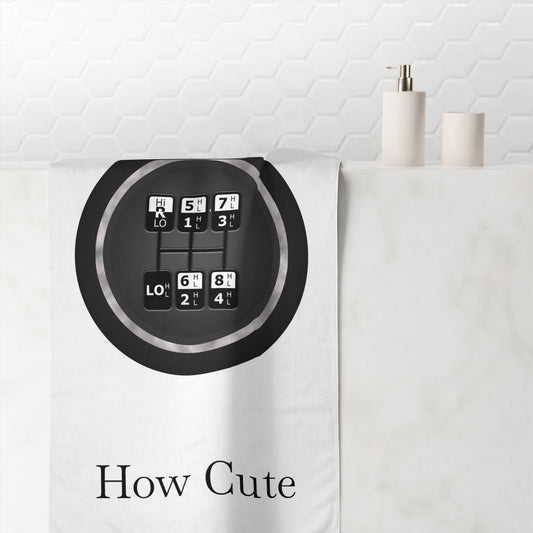 5 Speed How Cute Mink-Cotton  Beach Towel