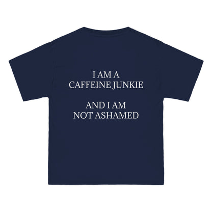 Caffeine Junkie Men's Short-Sleeve Crewneck Tee