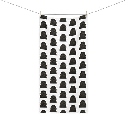 Newfie Head Mink-Cotton  Beach Towel
