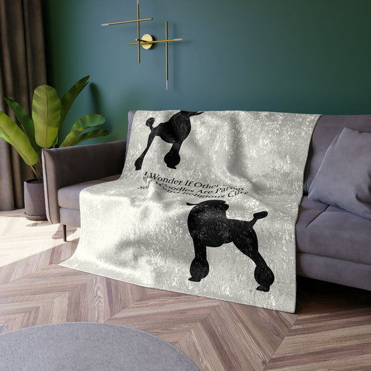 I Wonder Crushed Velvet Blanket