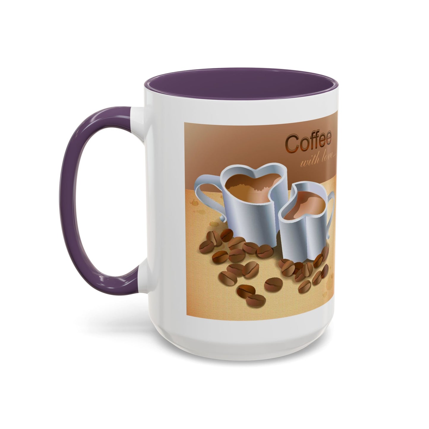 Coffee With Love 2-Tone Coffee Mug