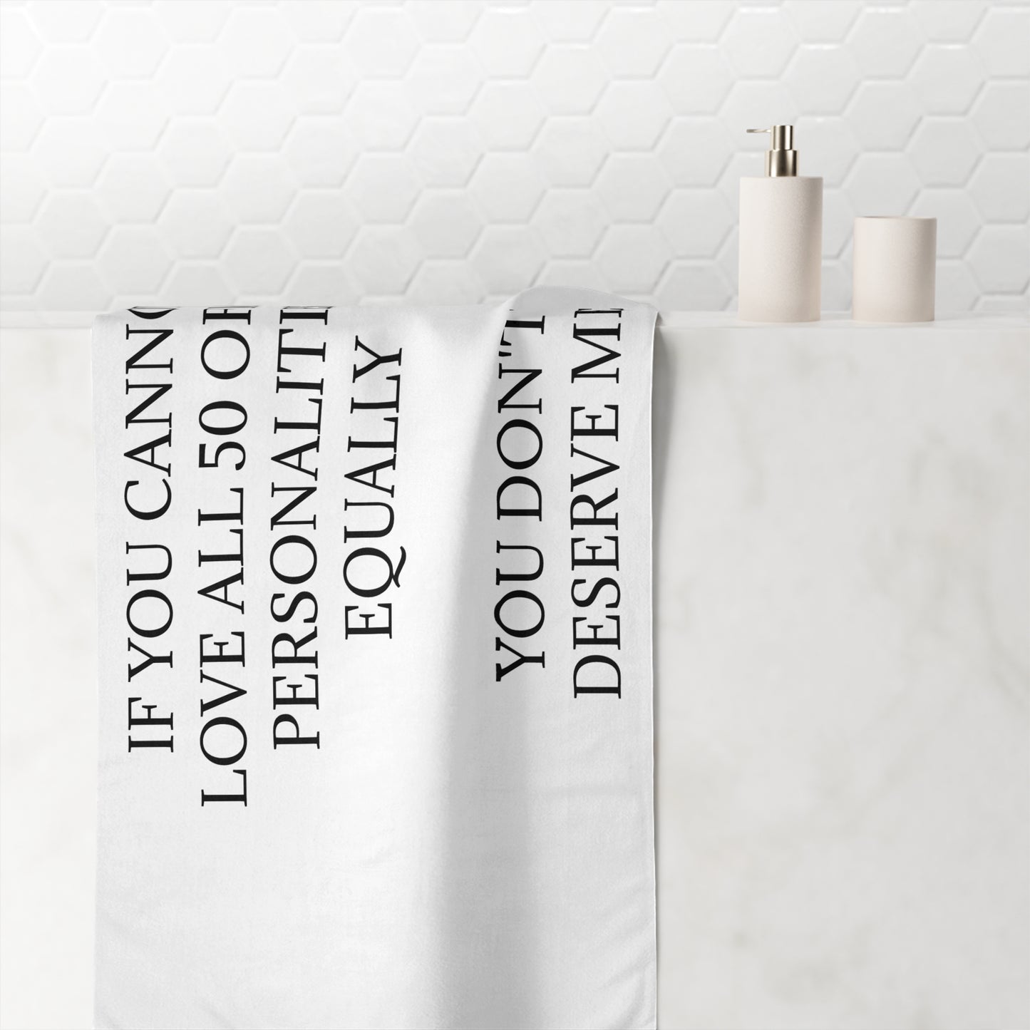 50 Personalities Mink-Cotton  Beach Towel