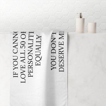 50 Personalities Mink-Cotton  Beach Towel