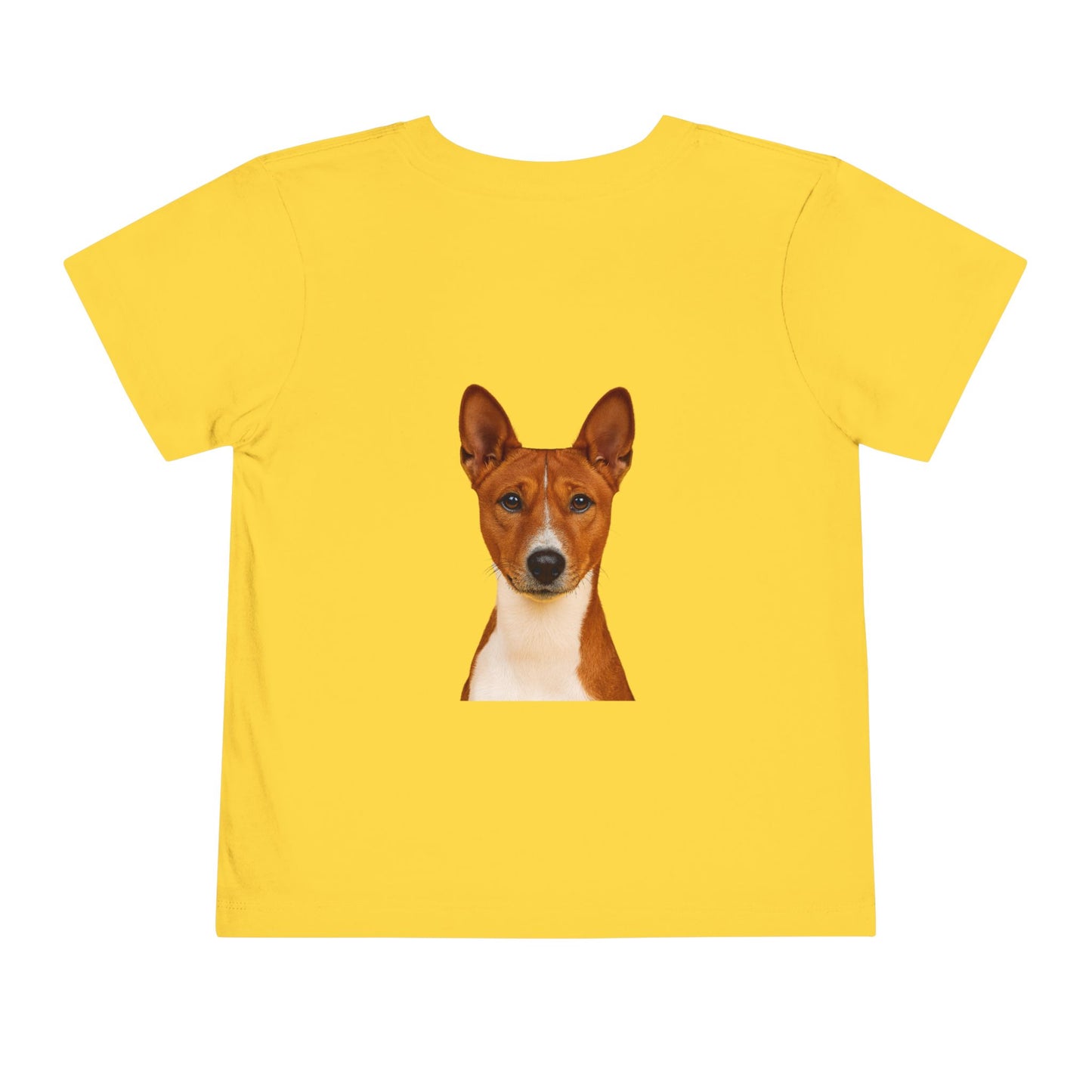 Basenji Head Toddler Unisex Short Sleeve Crewneck Tee