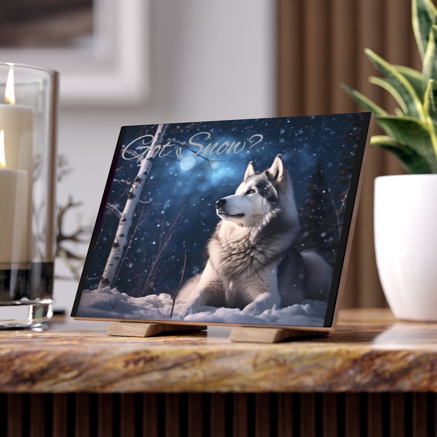 Got Snow? Ceramic Photo Tile