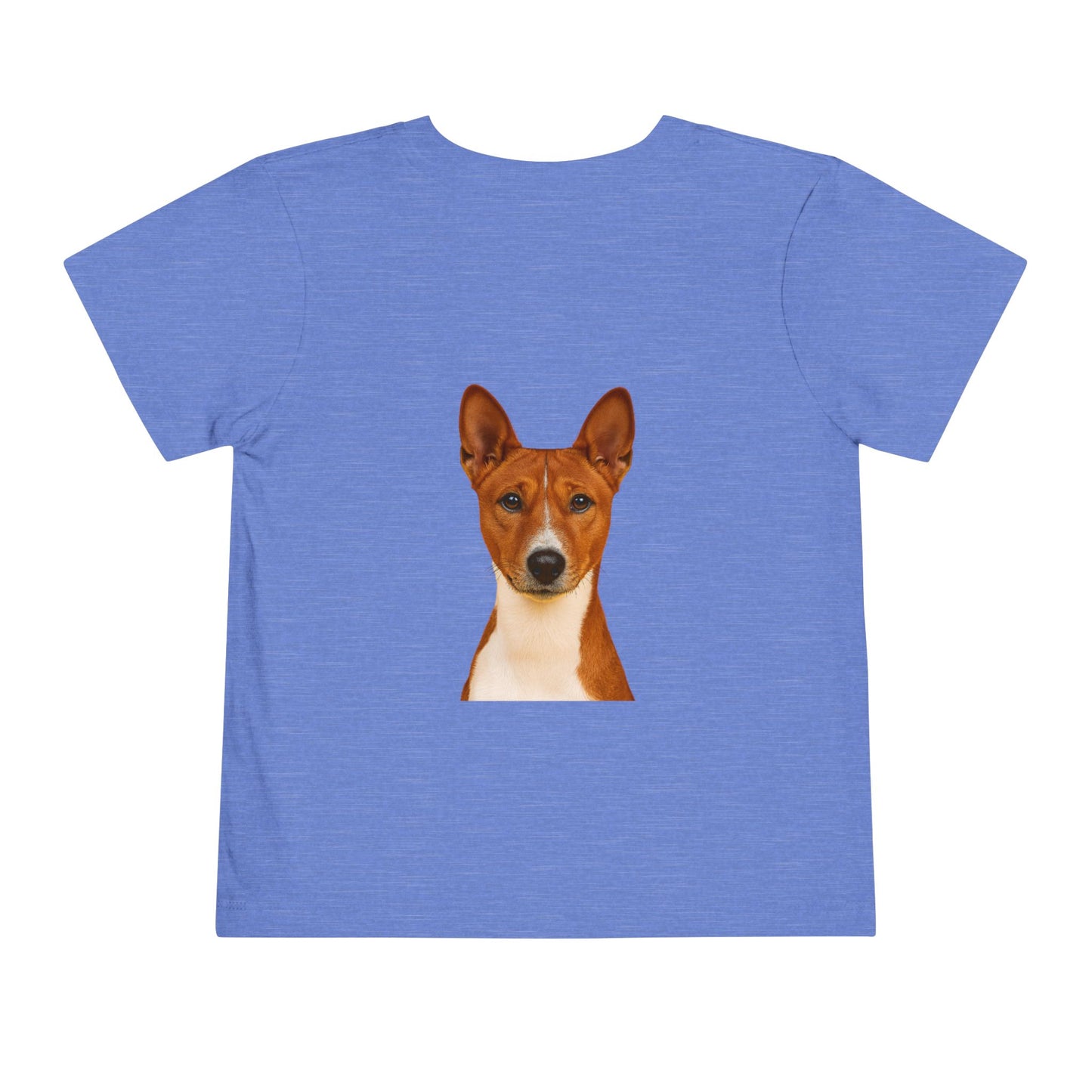 Basenji Head Toddler Unisex Short Sleeve Crewneck Tee