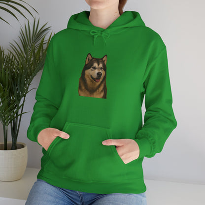 Malamute Head Unisex Hoodie