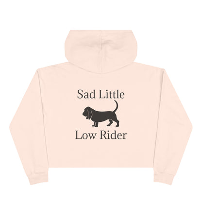 Sad Little Low Rider Women's Crop Hoodie