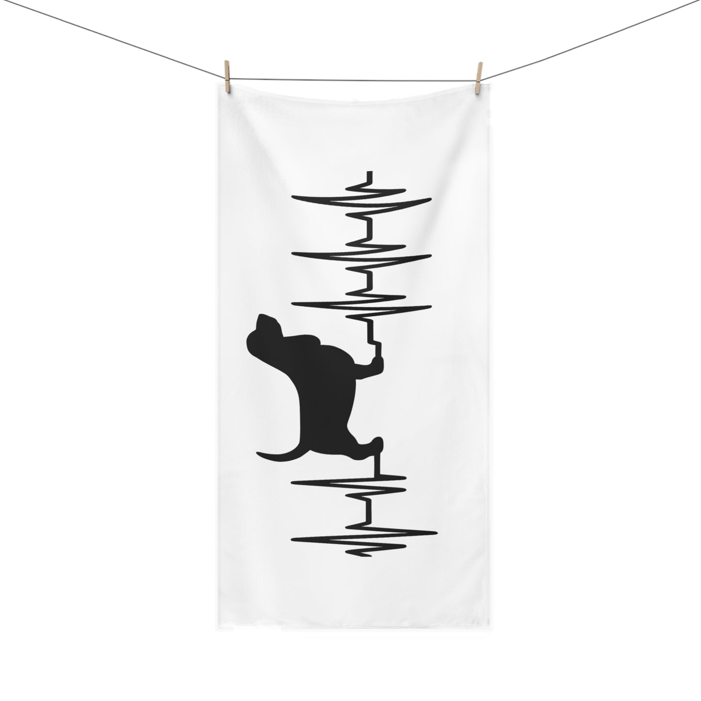 My Heart Beats For Basset Hounds Mink-Cotton  Beach Towel