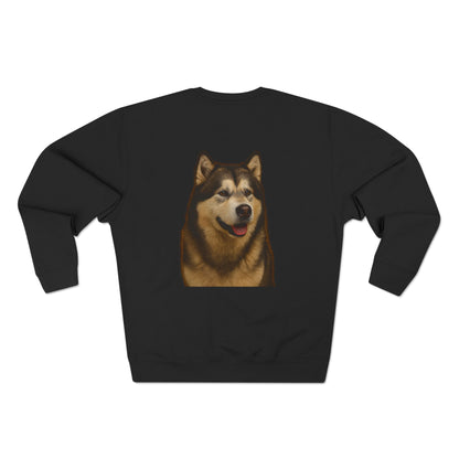Malamute Head Unisex Crewneck Sweatshirt