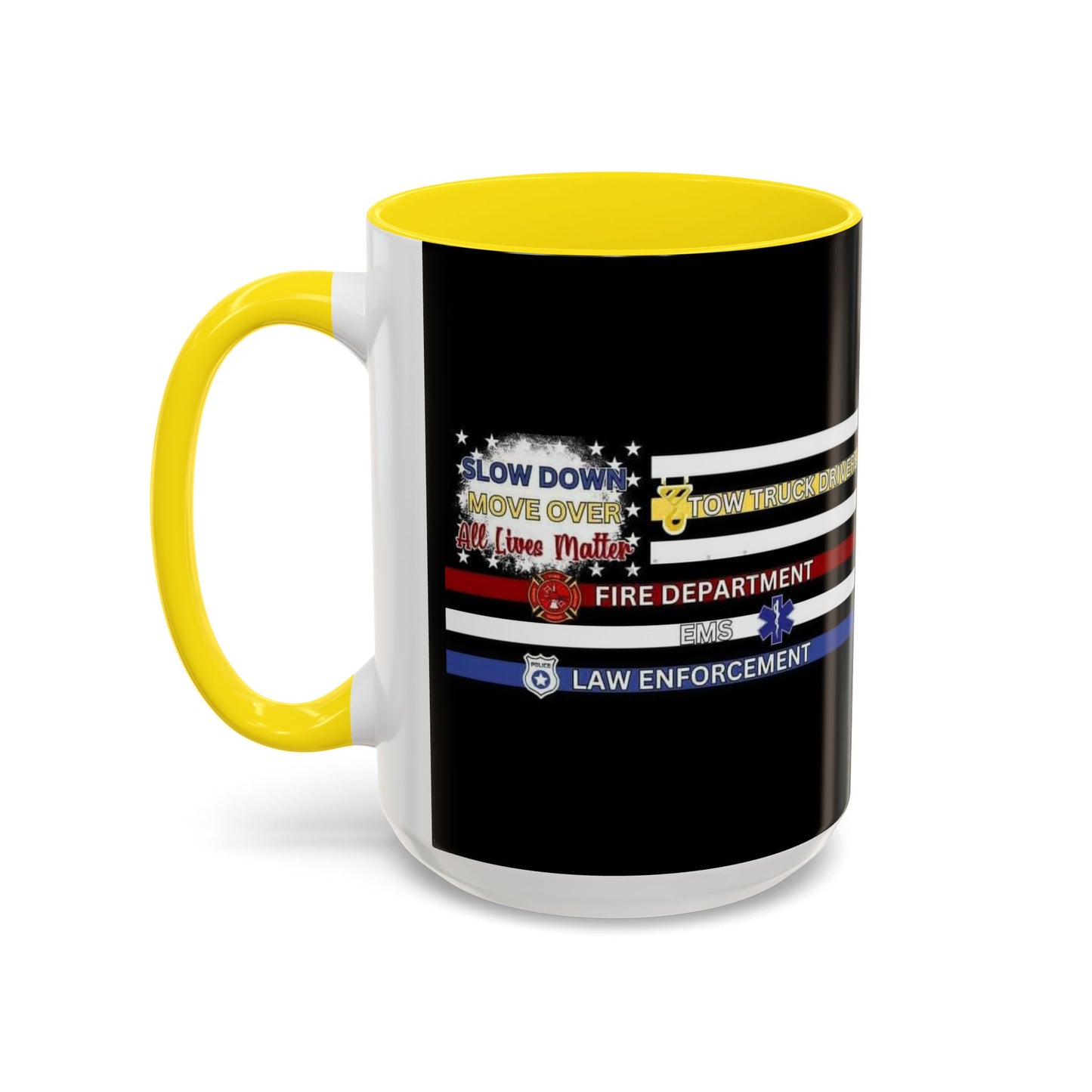 Slow Down Move Over Flag 2-Tone Coffee Mug