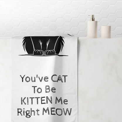 KITTEN Me Mink-Cotton  Beach Towel