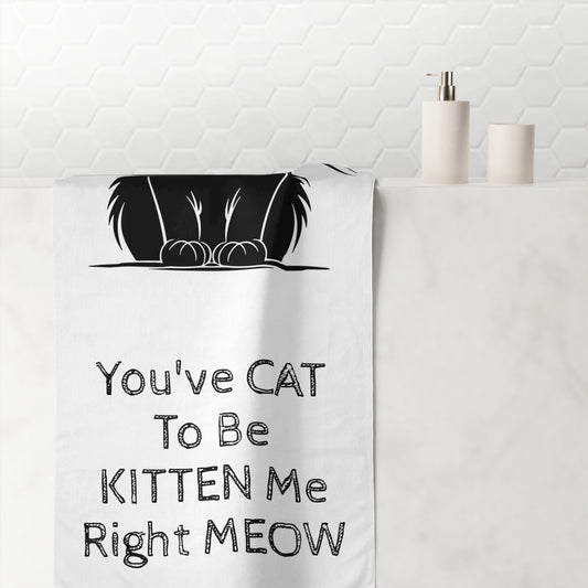 KITTEN Me Mink-Cotton  Beach Towel