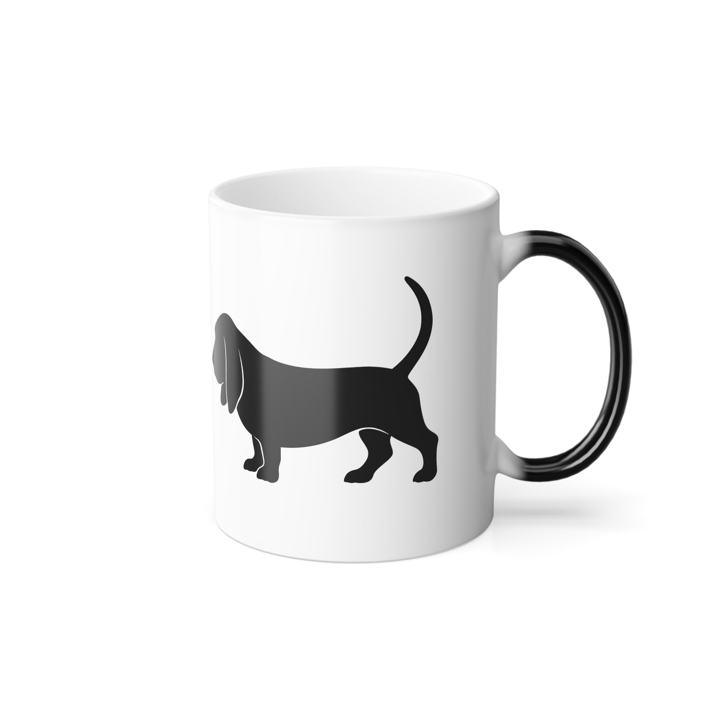 Basset Silhouette Color Changing Mug