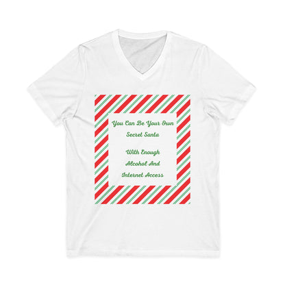 Your Own Secret Santa Unisex Short Sleeve V-Neck Tee