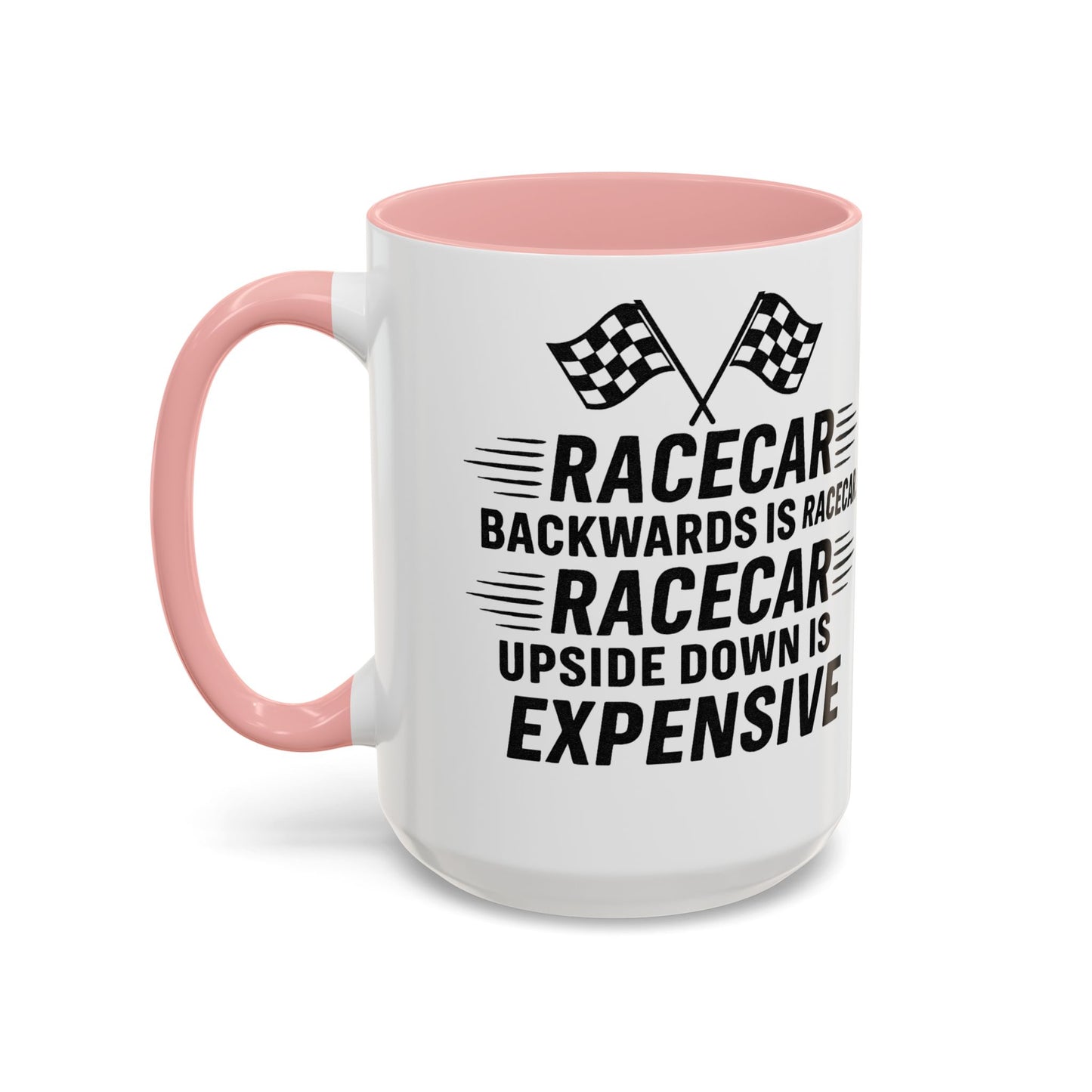 Racecar Backwards 2-Tone Coffee Mug