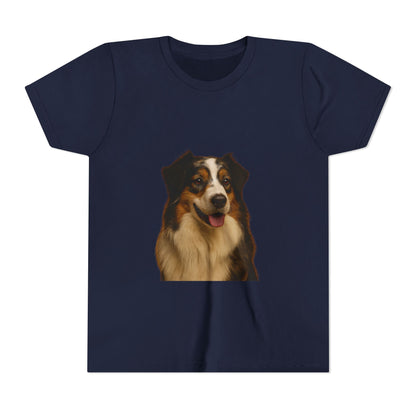 Aussie Head Youth Unisex Short Sleeve Crewneck Tee