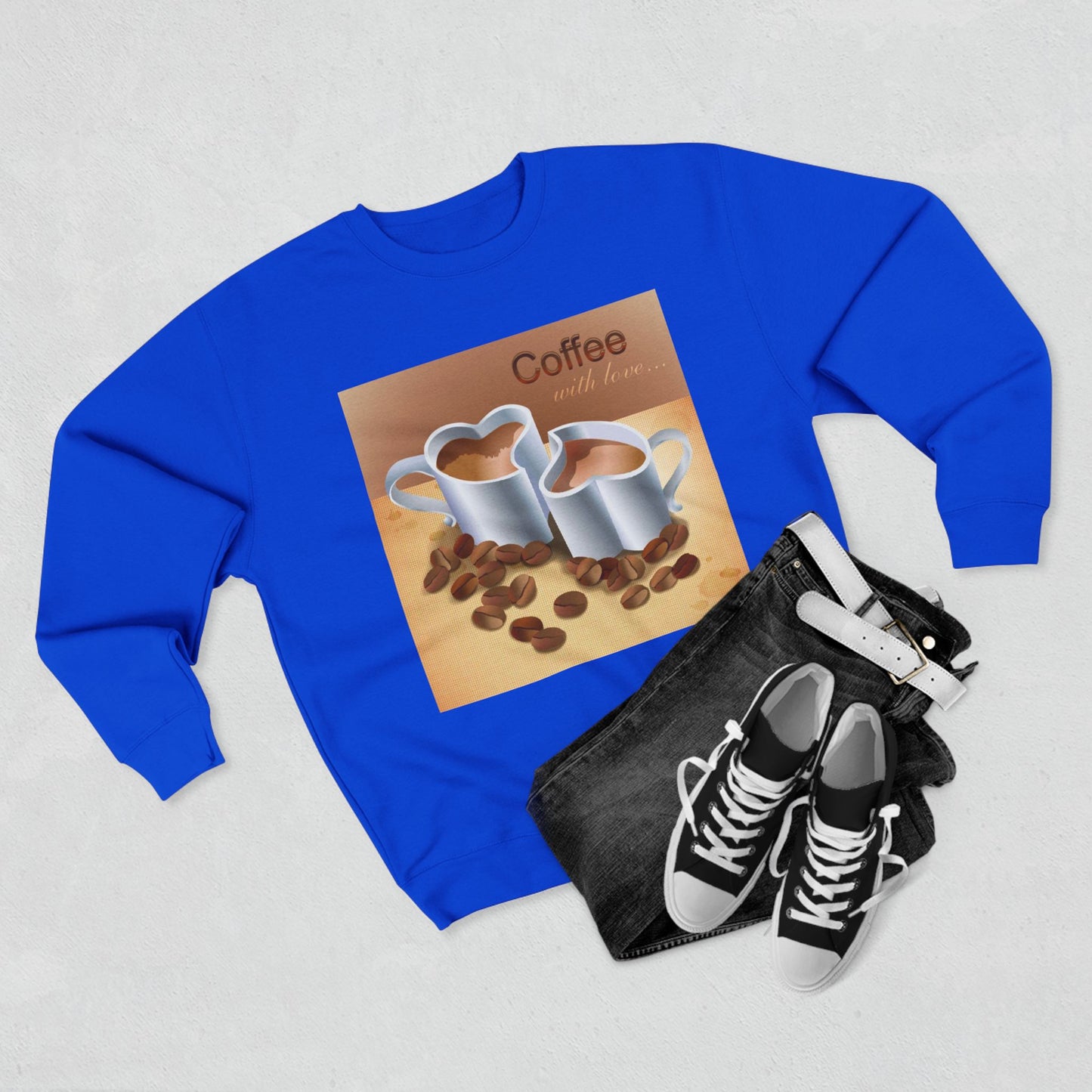 Coffee With Love Unisex Crewneck Sweatshirt