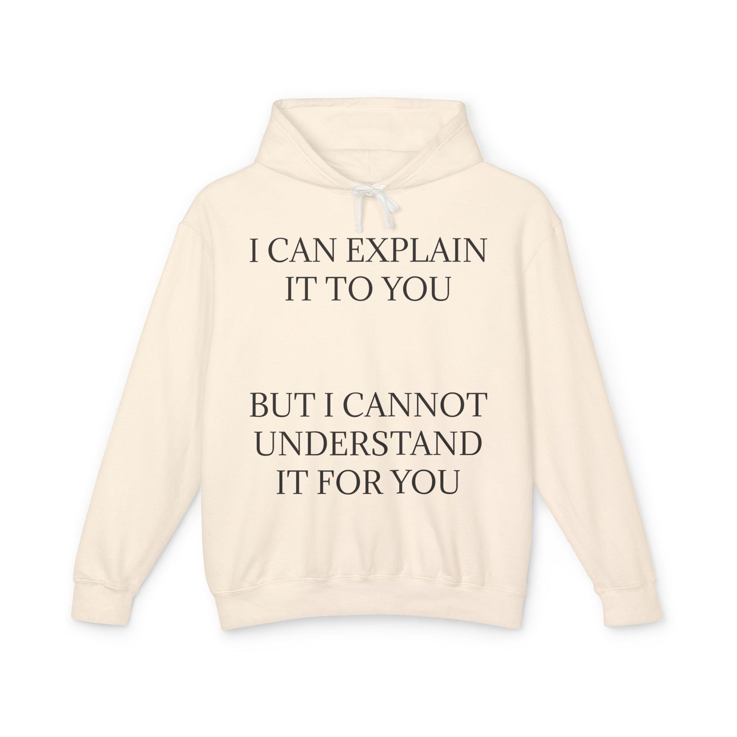 I Cannot Understand It For You Unisex Lightweight Hoodie